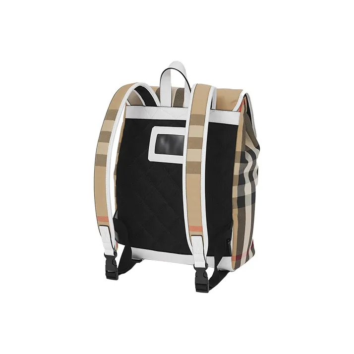 Burberry Vintage Cotton Backpack Unisex Archive Beige-1