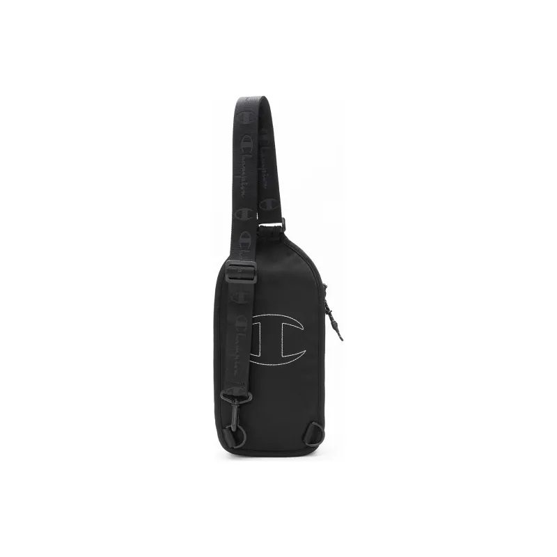 Champion Fabric Shoulder Bag Regular Unisex Black/Oatmeal Gray/Ginger Yellow/Light Egg White-3