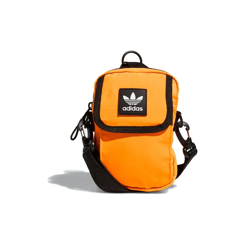 Adidas Originals Nylon Fabric Crossbody Bag Regular Unisex Bright Orange-0