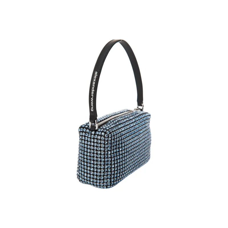 Alexander Wang Cow Leather Shoulder Bag, Crossbody Bag, Handbag Women's Light Blue/Carolina Blue-1