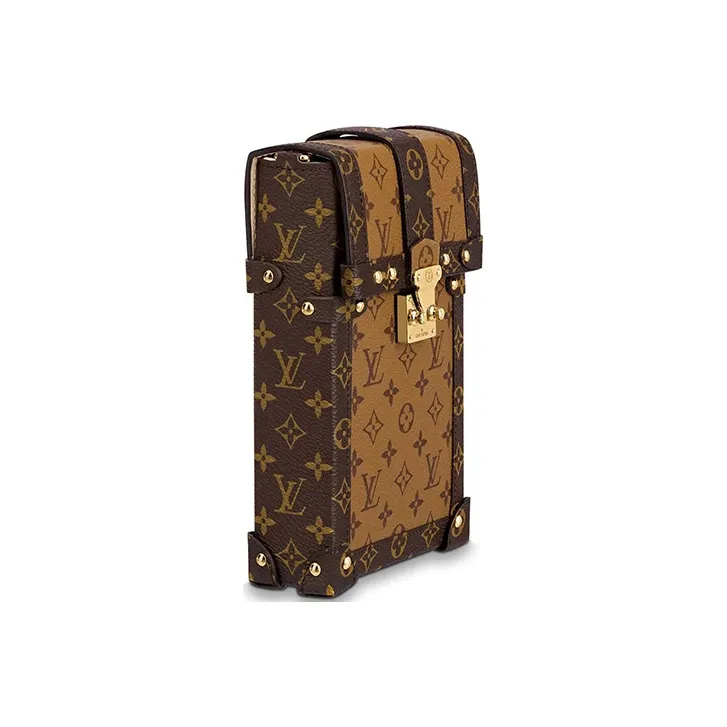 LOUIS VUITTON Pochette Trunk Verticale Monogram Reverse Brown-3