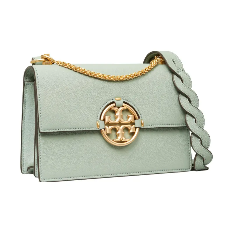 TORY BURCH Cowhide Leather Crossbody Bag, Shoulder Bag Women's Porcelain Blue-1