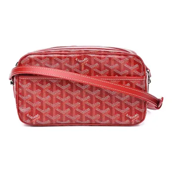 GOYARD Cap-Vert Canvas Camera Shoulder Bag Women's Red