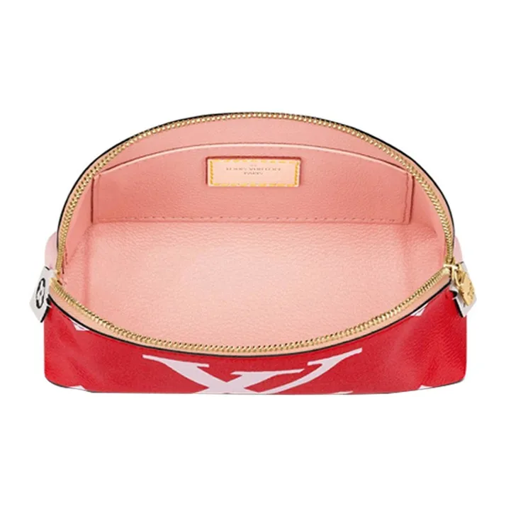 LOUIS VUITTON Cosmetic Pouch Monogram Giant Red/Pink-2