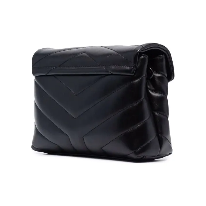 SAINT LAURENT Leather Shoulder Bag, Crossbody Bag, Handbag Women's Black-2