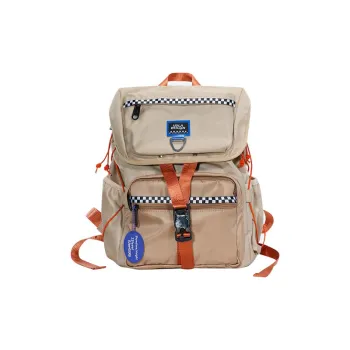 LOLA DESIGN Canvas Backpack Backpack Medium Size Unisex Khaki