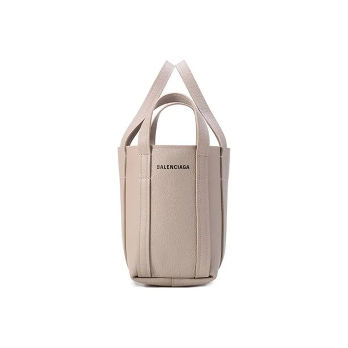 Balenciaga Cow Leather Tote Bag Shopping Bag Portable Crossbody Bag Shoulder Bag Regular Women's Taupe-1