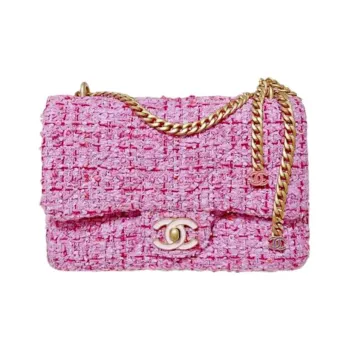 CHANEL 22SS Woolen Crossbody Bag Regular Women's Pink