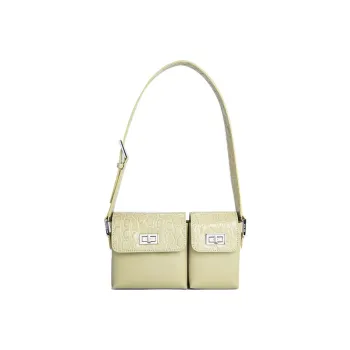 By Far Baby Billy Cow Leather Gemini Bag, Shoulder Bag, Crossbody Bag, Shoulder Bag Women's Olive Green