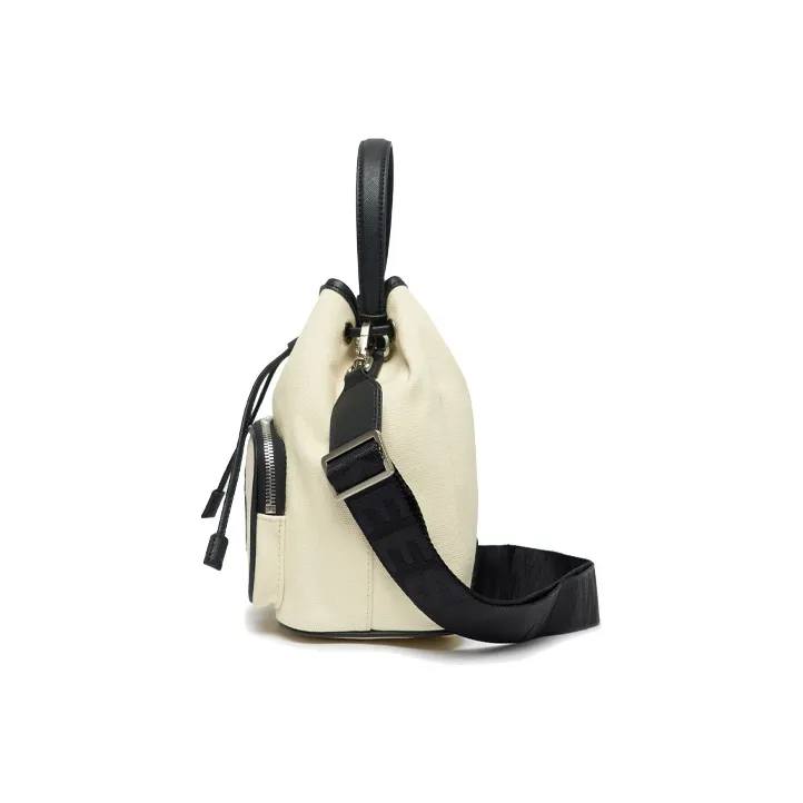 MLB Premium Canvas Bucket Bag, Shoulder Bag, Crossbody Bag Regular Unisex Ecru-2