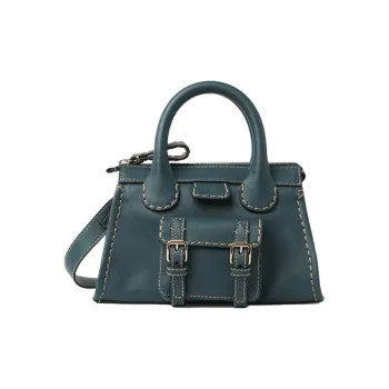 Chloe Edith Buffalo Leather Shoulder Bag Crossbody Bag Handbags Mini Women's Green