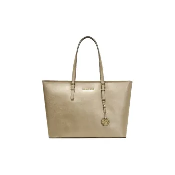 MICHAEL KORS MICHAEL KORS Handbag Collection Jet Set Travel Cow Leather Handbag Women's Gold