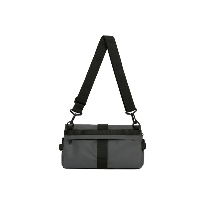 Kiwee Recycled Material Messenger Bag Crossbody Bag Triangle Bag Small Size Unisex Mineral Gray-1