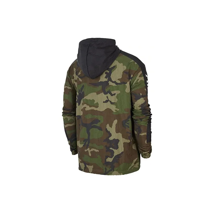 Jordan Jumpman Classics Camo Windbreaker Jacket Medium Olive-1