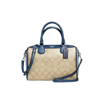 COACH Bennett PVC Bucket Bag Crossbody Bag Shoulder Bag Crossbody Bag Handbag Medium Size Women's Khaki Blue