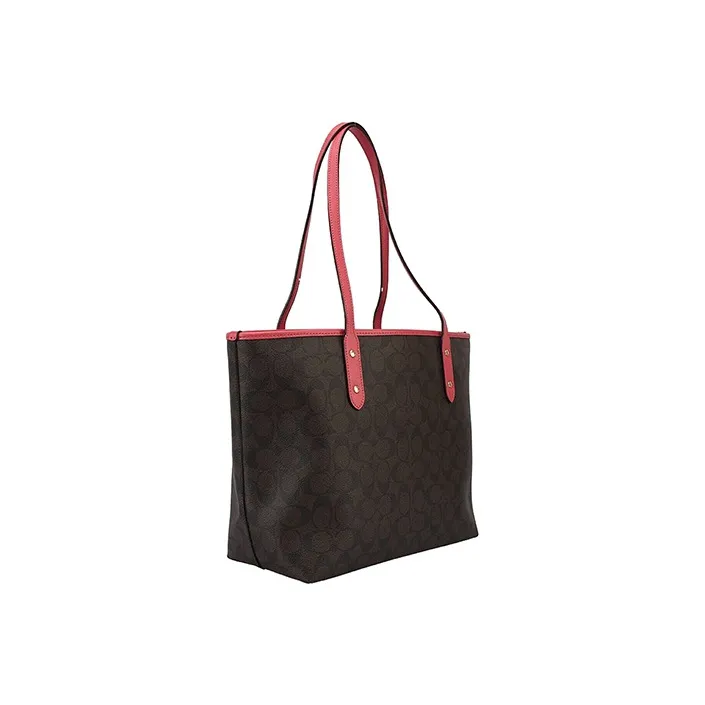 COACH City Zip Tote Shoulder Bags-1