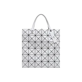 ISSEY MIYAKE PVC Tote Bag Shopping Bag Handbag Shoulder Bags Unisex Light Gray/Charcoal Gray/Matte Black