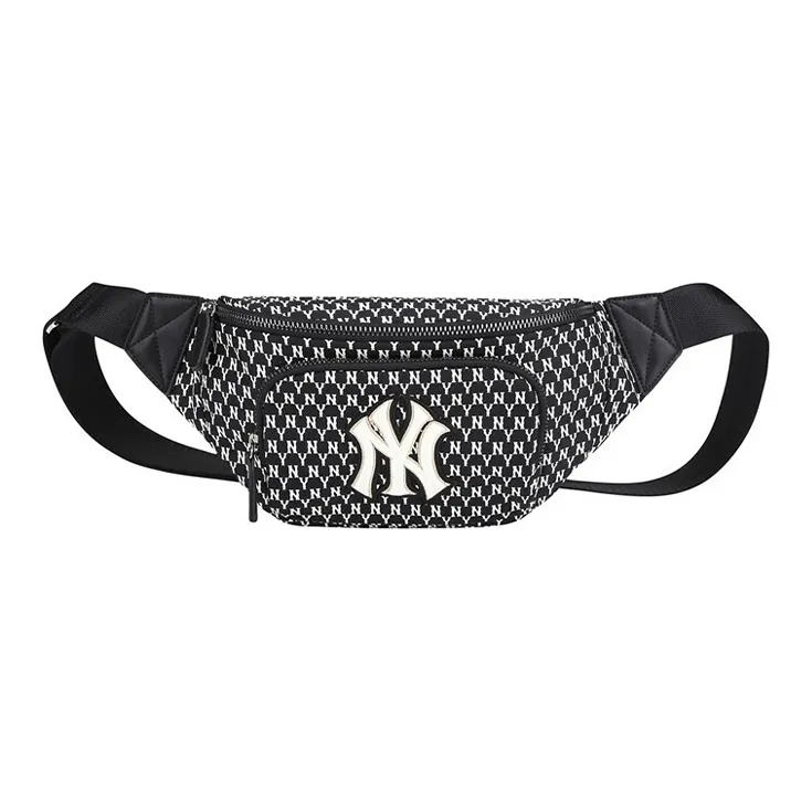 MLB Monogram Collection Nylon Crossbody Bags Fanny Pack Regular Unisex Black-0