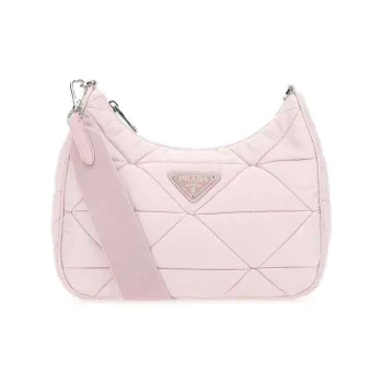 PRADA Nylon Fabric Shoulder Bag Crossbody Bag Women's Pink