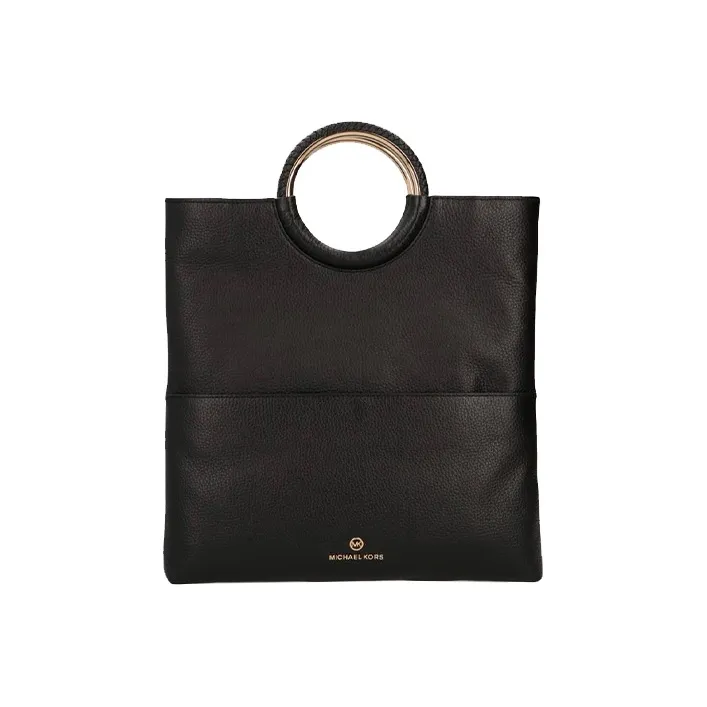 MICHAEL KORS Leather Handbag Tubas Women's Black-0