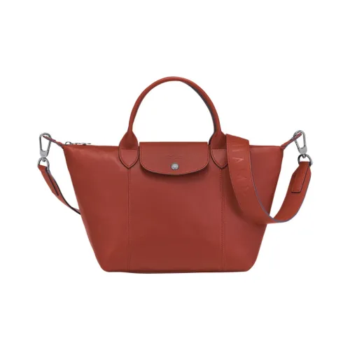LONGCHAMP Le Pliage Cuir Fabric Dumpling Bag Portable Crossbody Bag Shoulder Bag Small Size Women's Ochre