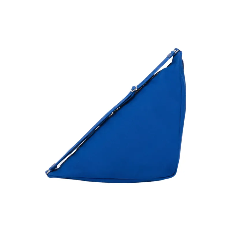 PRADA Canvas Triangle Bag Cobalt Blue-2