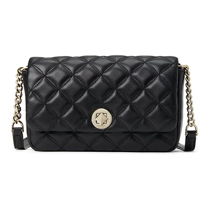 Kate Spade Cow Leather Crossbody Bag Small Size Women's Black-0