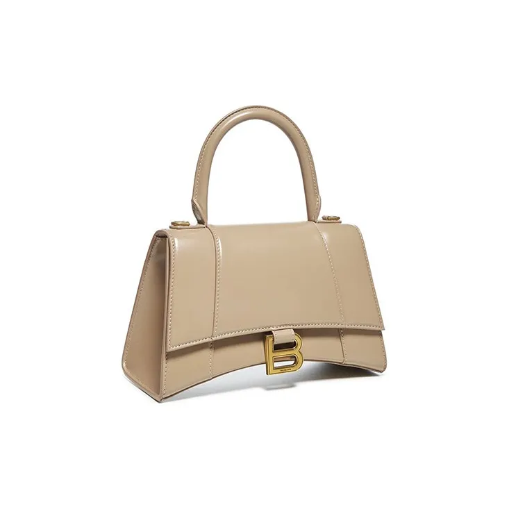 Balenciaga Leather One Shoulder Handbags Women's Brown-2