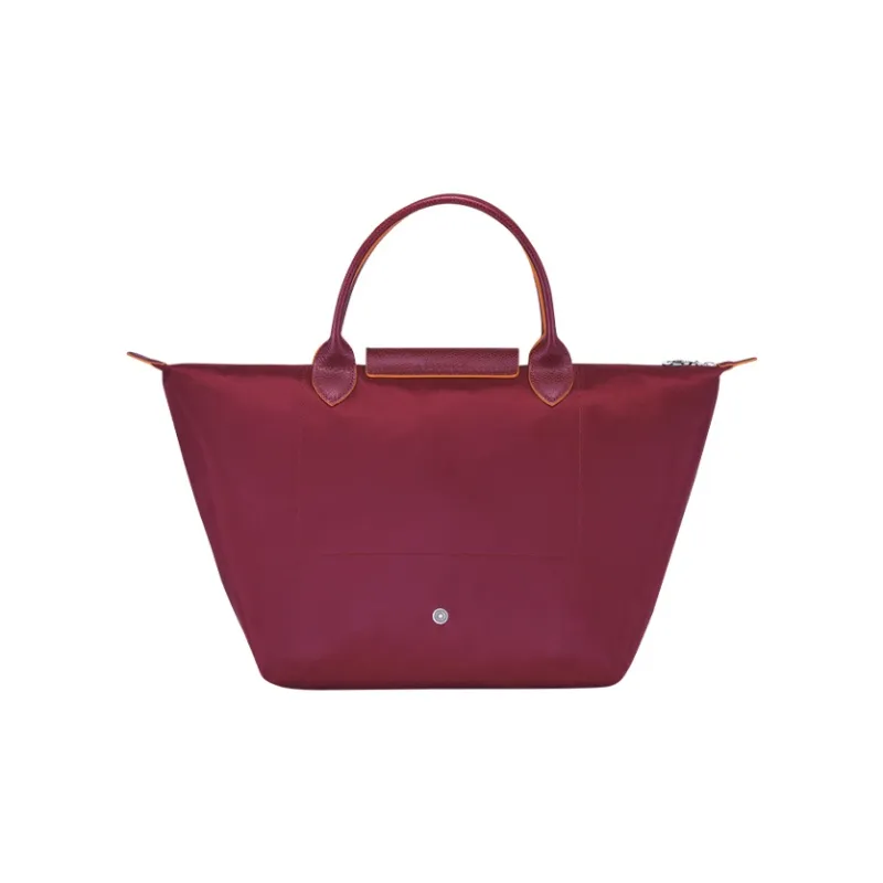 LONGCHAMP Cow Leather Dumpling Bag Handbag Shoulder Bag Medium Size Women's Maroon-2