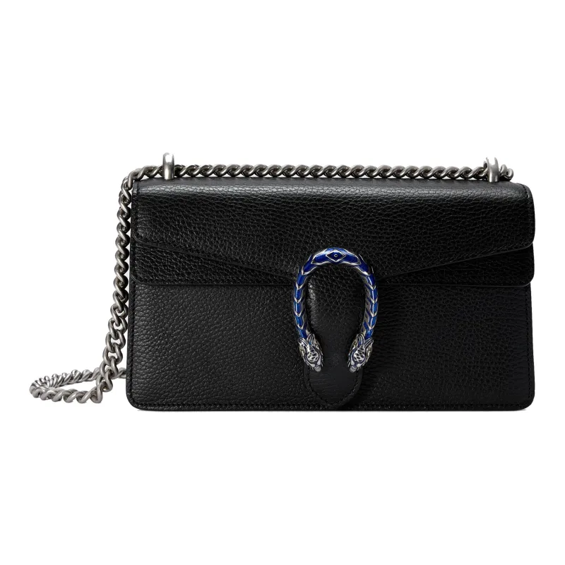 GUCCI Leather Crossbody Bag, Shoulder Bag Women's Black-0