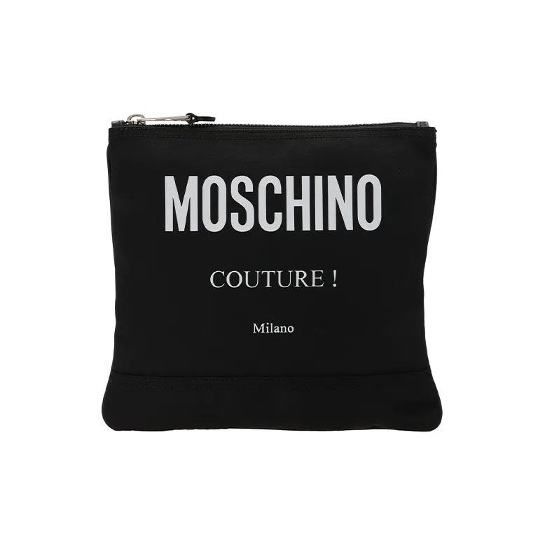 MOSCHINO Polyamide Shoulder Bag Crossbody Bag Men's Black-0
