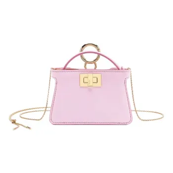 FENDI Nano Peekaboo Charm Crossbody Bag Lilac