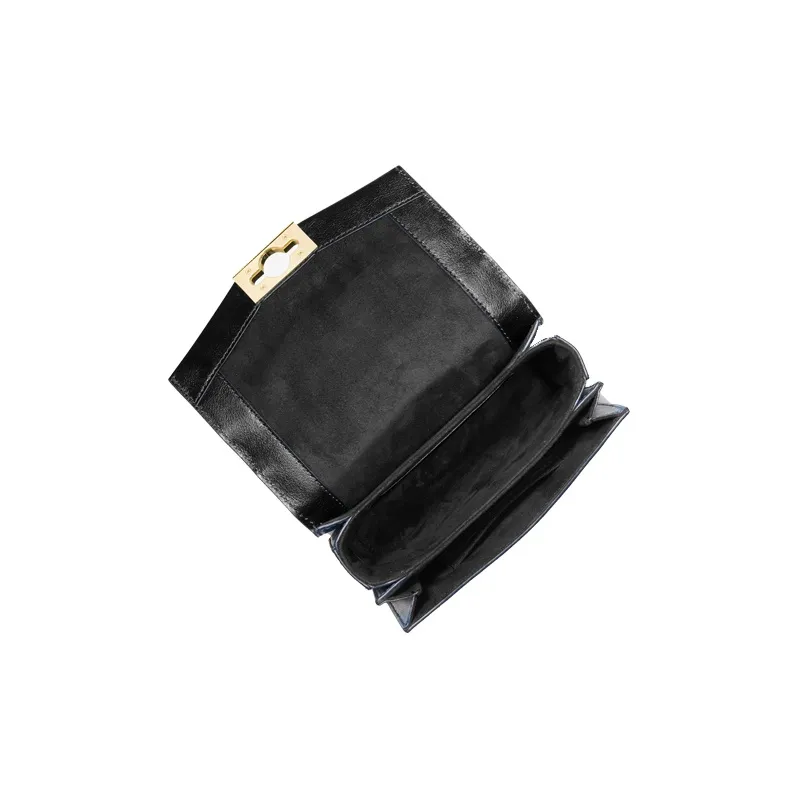 MICHAEL KORS Hendri Leather Crossbody Bag, Shoulder Bag Women's Black-2