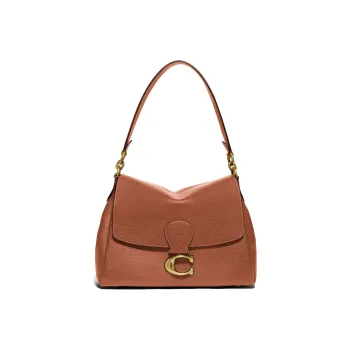 COACH May Leather Crossbody Bag, Shoulder Bag Medium Size Women's Saddle Brown