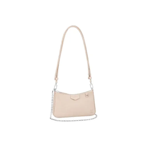 LOUIS VUITTON Epi Leather Silver Chain Crossbody Handbag Shoulder Bag Women's Quartz Color