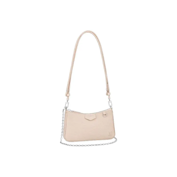 LOUIS VUITTON Epi Leather, Silver Chain Crossbody Handbag, Shoulder Bag Women's Quartz-0
