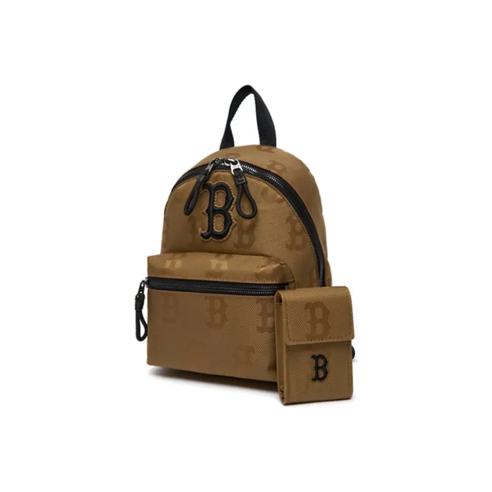 MLB Nylon Fabric Combo Bag, Backpack Regular Unisex Coffee-1