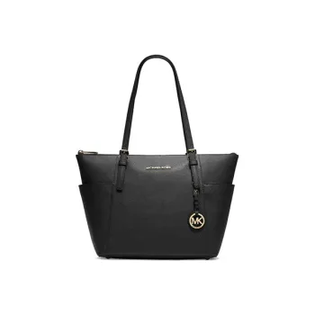 MICHAEL KORS Cow Leather Tote Bag, Shopping Bag, Shoulder Bag, Handbag Regular Women's Black