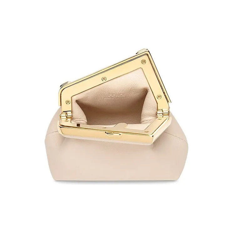 FENDI Fendi First Sheepskin Earphone Case Shoulder Bag Crossbody Bag Extra Mini Women's Pink-3