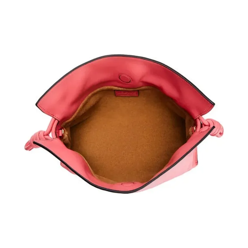 LOEWE Flamenco Nappa Cowhide Handheld Shoulder Bag Crossbody Bag Handbag Mini Women's Coral Pink-2