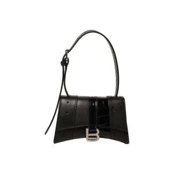 Balenciaga Matte Leather One Shoulder Handbags Mini Women's Black