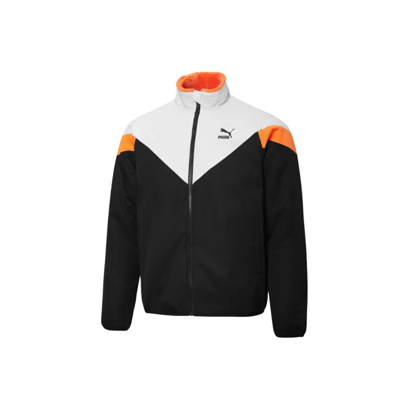 PUMA Velvet Jackets Men Flame Orange/Black-2
