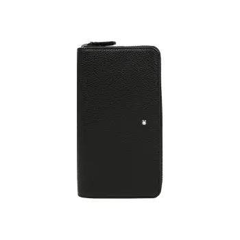 MONTBLANC Meisterstuck Cow Leather Leather Clip Wallet Men's Black