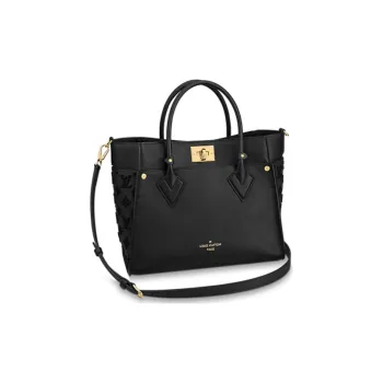 LOUIS VUITTON On My Side Calfskin Tote Bag, Shopping Bag, Shoulder Bag, Crossbody Bag, Handbag Tubas Women's Black