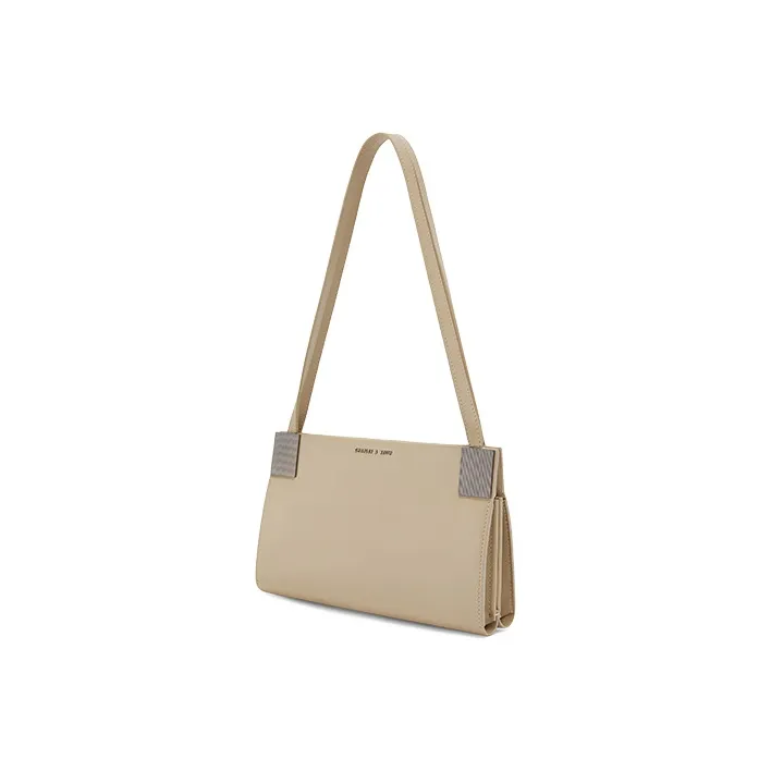 CHARLES&KEITH Cow Leather One Shoulder Bag Women's-5