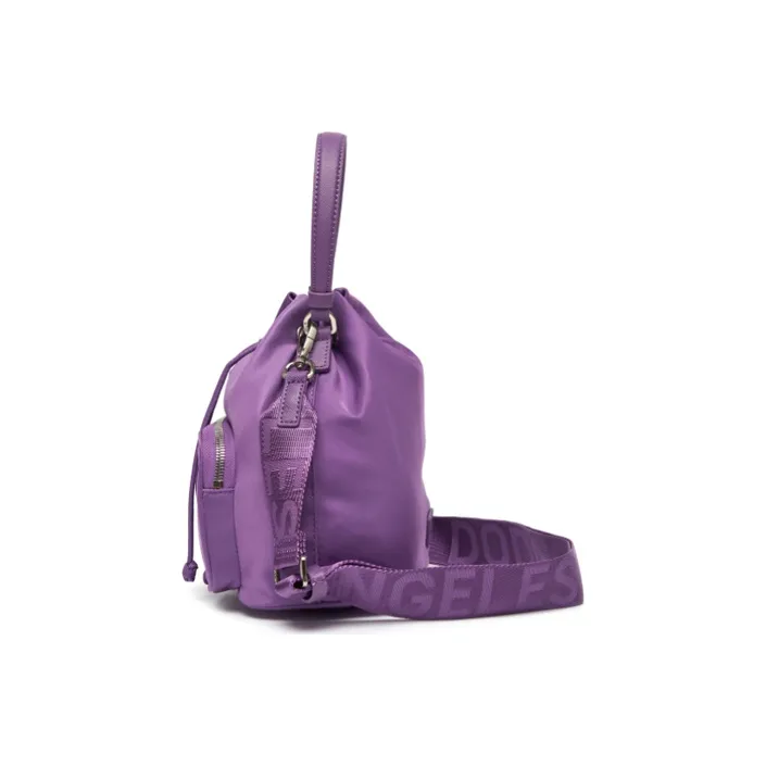 MLB Nylon Fabric Bucket Bag Handbag Crossbody Bag Regular Unisex Purple-3