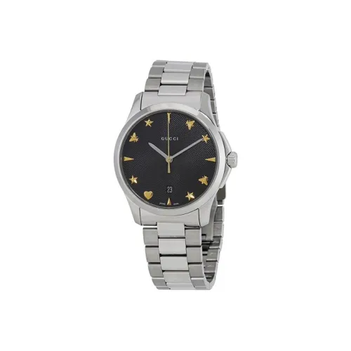 GUCCI Wrist Watch Automatic Mechanical Movement Stainless Steel Watchband Black Dial Unisex