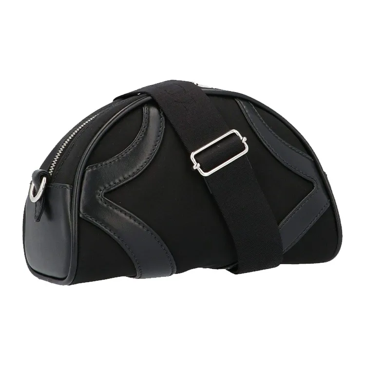 PRADA Bowling Cross Body Bag Black-1