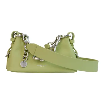APEDE MOD Cow Leather Lunch Bag Shoulder Bag Crossbody Bag Regular Women's Lime Green