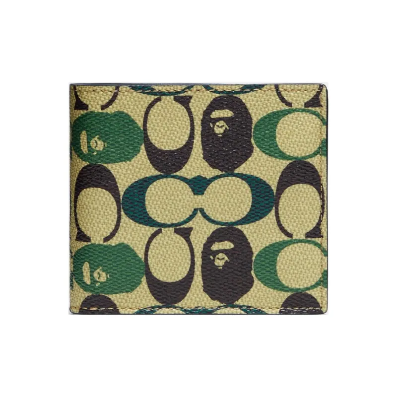 Bape Black X COACH Coin Wallet Coin Purses-0